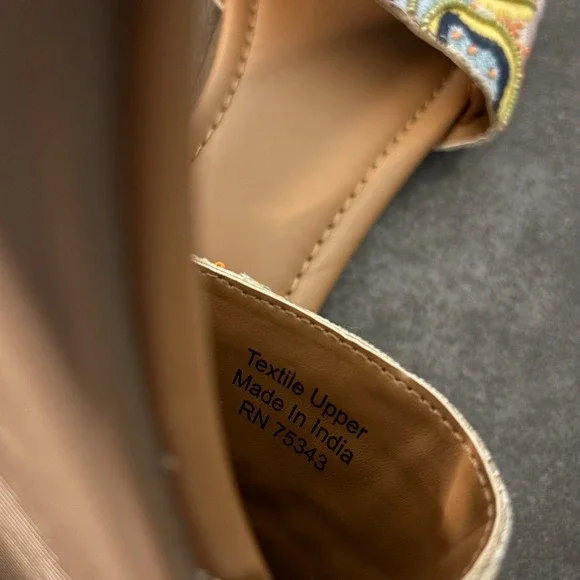 Haute Hippie Sandals Beaded Embroidered Slip on Women's sz 9 Boho Hippie Spring - Picture 9 of 10